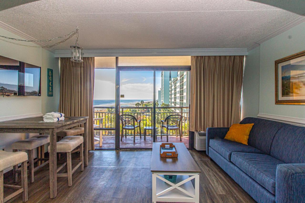 Oversized Ocean View Queen Suite With Beautiful Fireplace And Accents - Sleeps 4 Guests! マートルビーチ エクステリア 写真